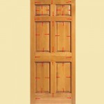 Wood Six Panel Door