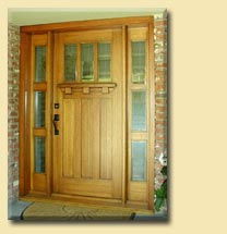 Craftsman Style Door and Sidelites