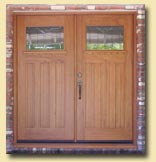 Pair of Craftsman Style Entry Doors